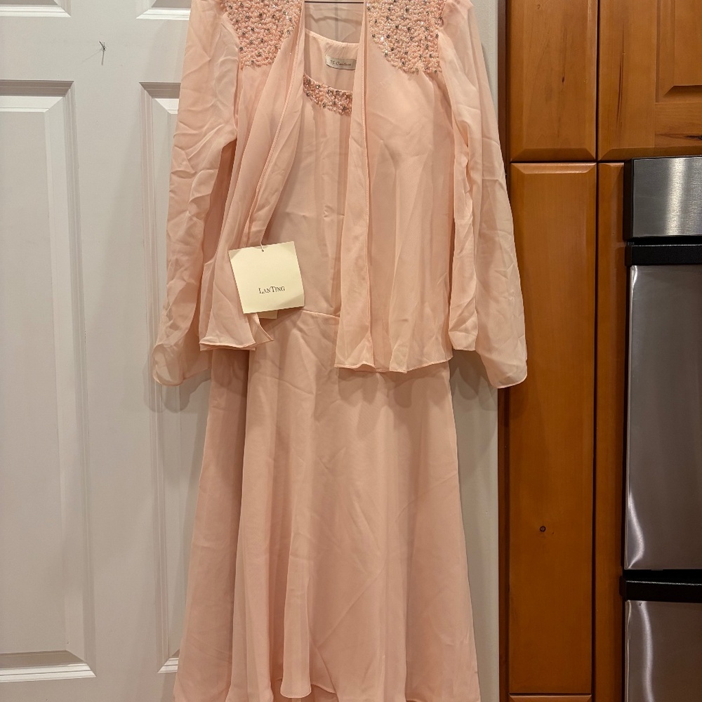 LanTing Blush Mother of the Bride Dress sz14 New with tags